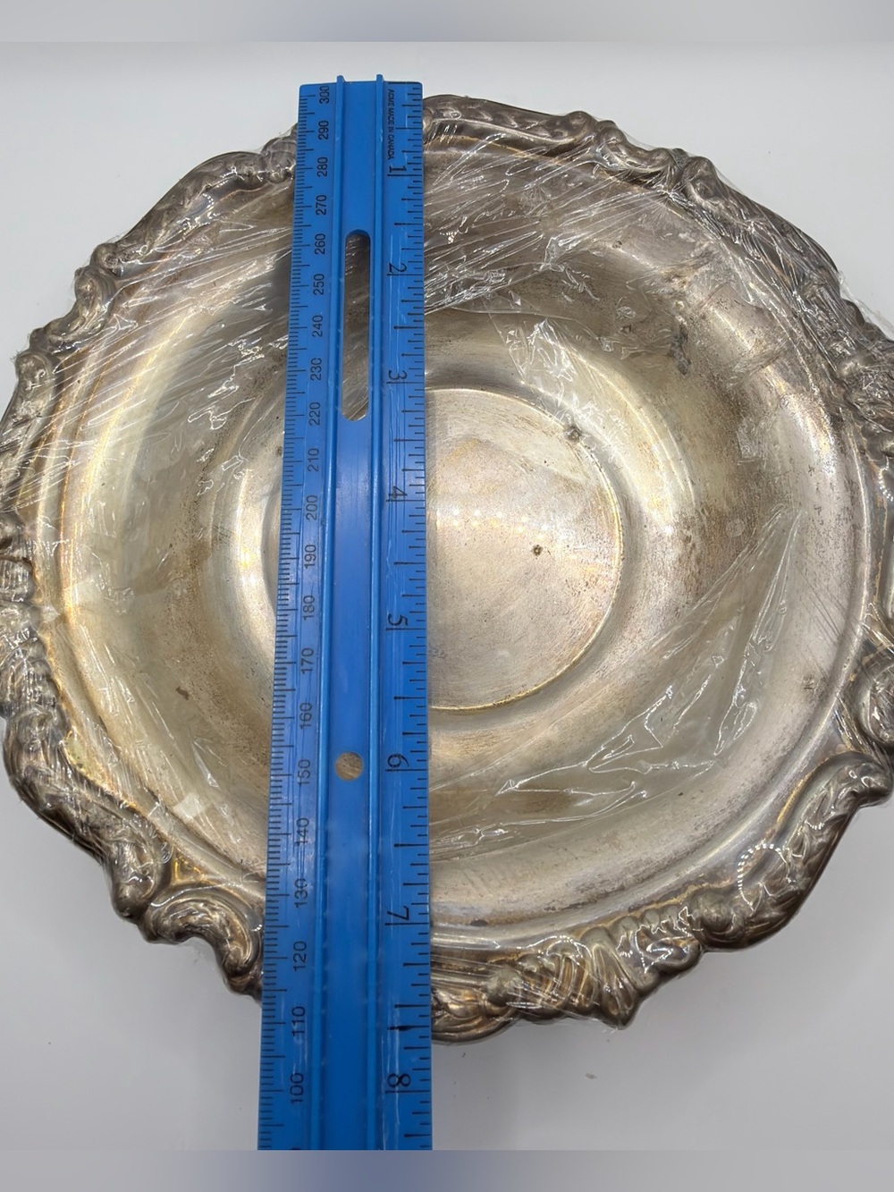 Vintage Silver-Tone Decorative Bowl/ Serving Trays - Picture 13 of 14